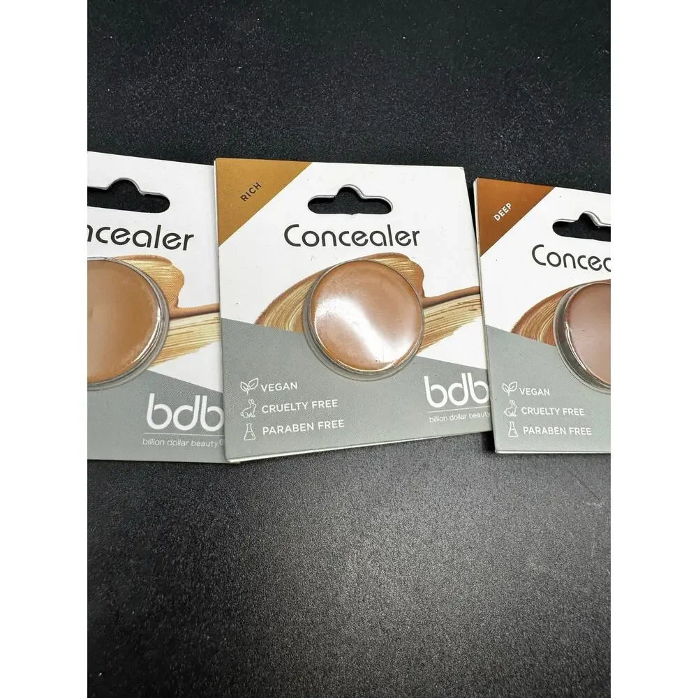 NWT bdb 4 pack concealer Medium, Rich, 2 Deep Sample Size Travel Concealers
